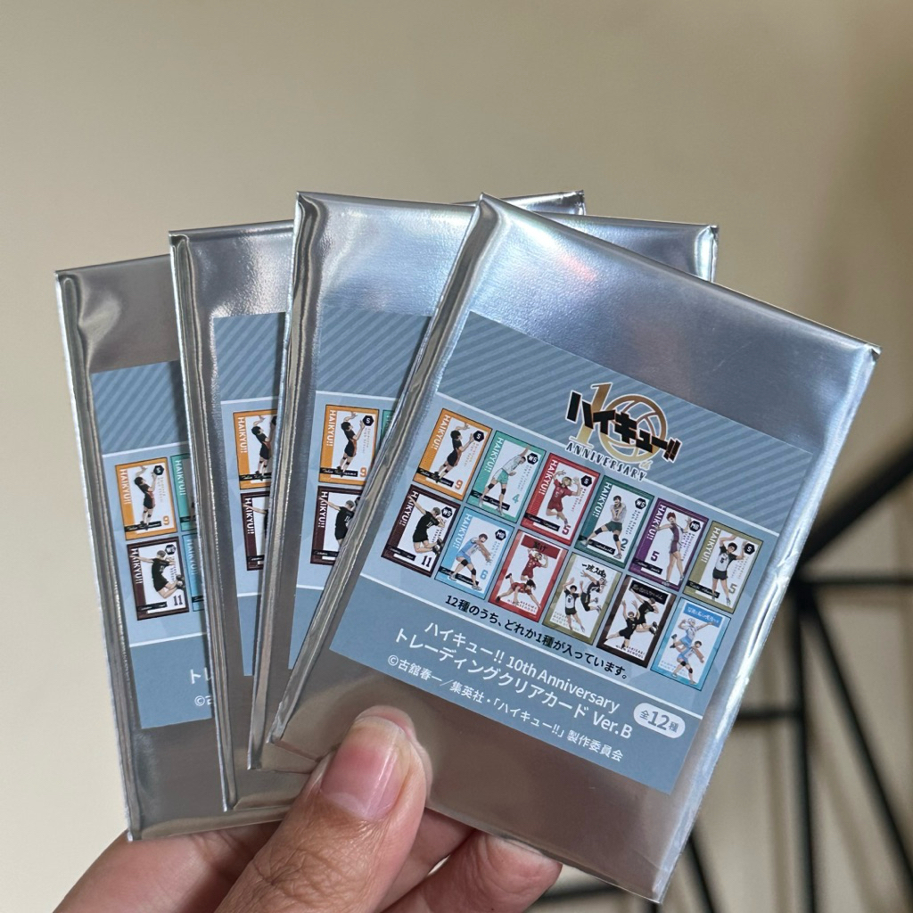 Haikyuu 10th Anniversary Trading Clear Card Ver. บีบีบีบีบีบี