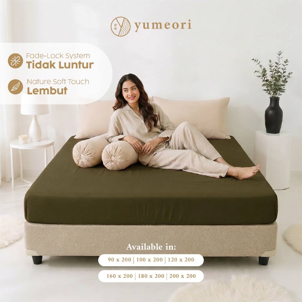 Yumeori - KASUMI [BED SHEET SET ความงามสไตล์ญี่ปุ่น Minimalist Two Tone Bed Sheet Y0060
