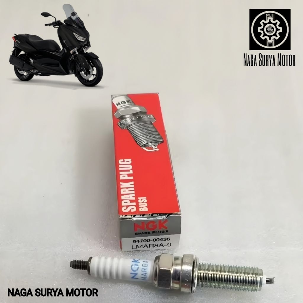 หัวเทียน NGK LMAR8A-9 Yamaha XMax X Max 94700-00436 ORIGINAL YGP
