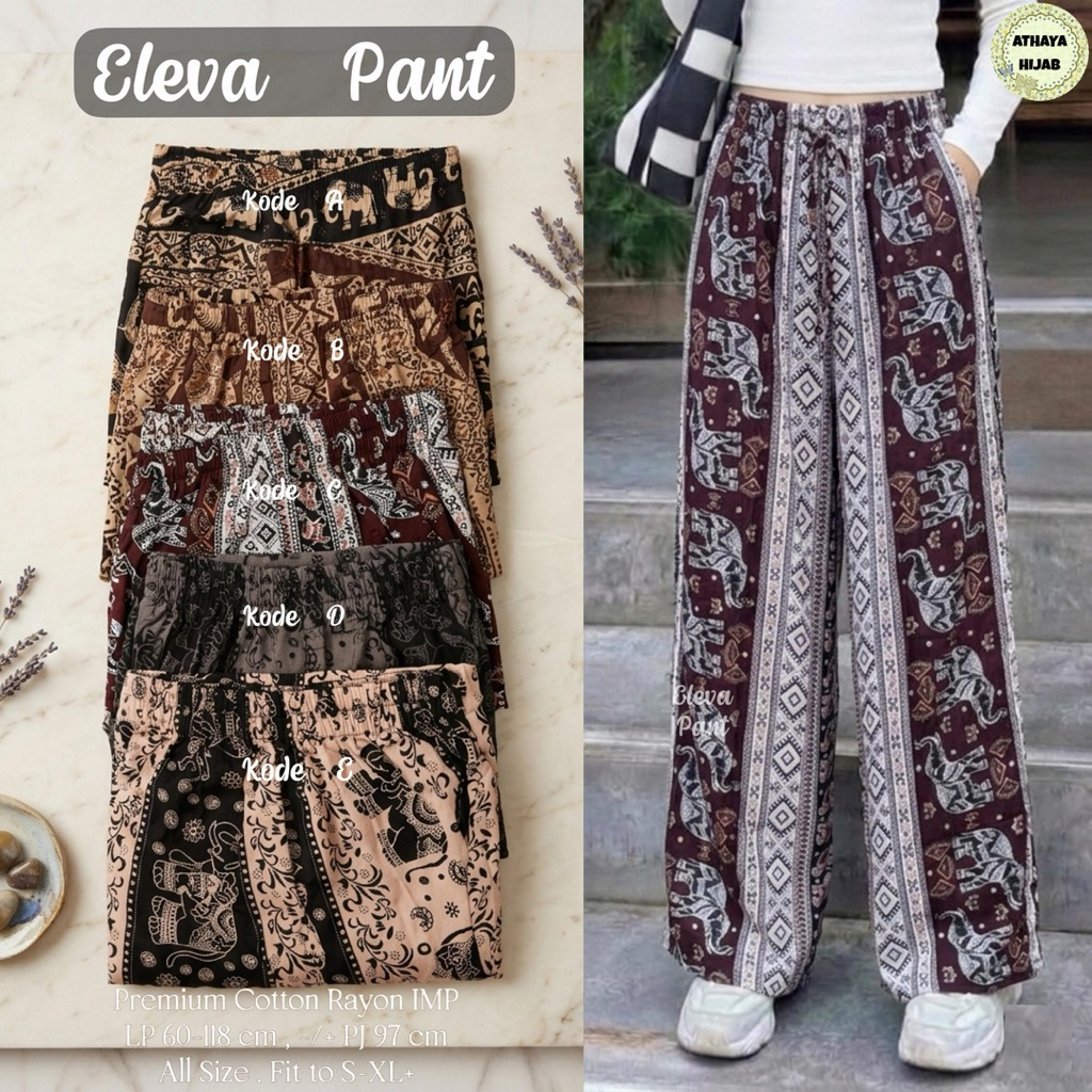 Eleva Pant กางเกงเรยอน กางเกงช้าง by Athaya
