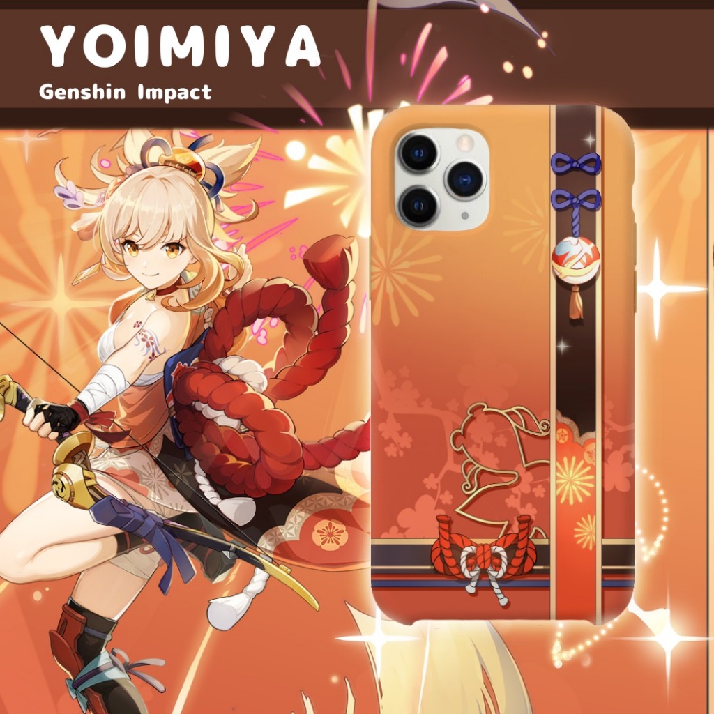 เคสโทรศัพท์ลายแนวตั้ง HP Yoimiya Genshin Impact: Yoimiya ปลอกลายแนวตั้งสําหรับโทรศัพท์ทุกประเภท