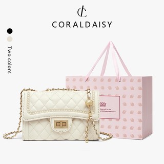 CORALDAISY Tas Wanita 2026 Tas Selempang Wanita Slingbag elegan Shoulder Bag Fashion  Rantai bag