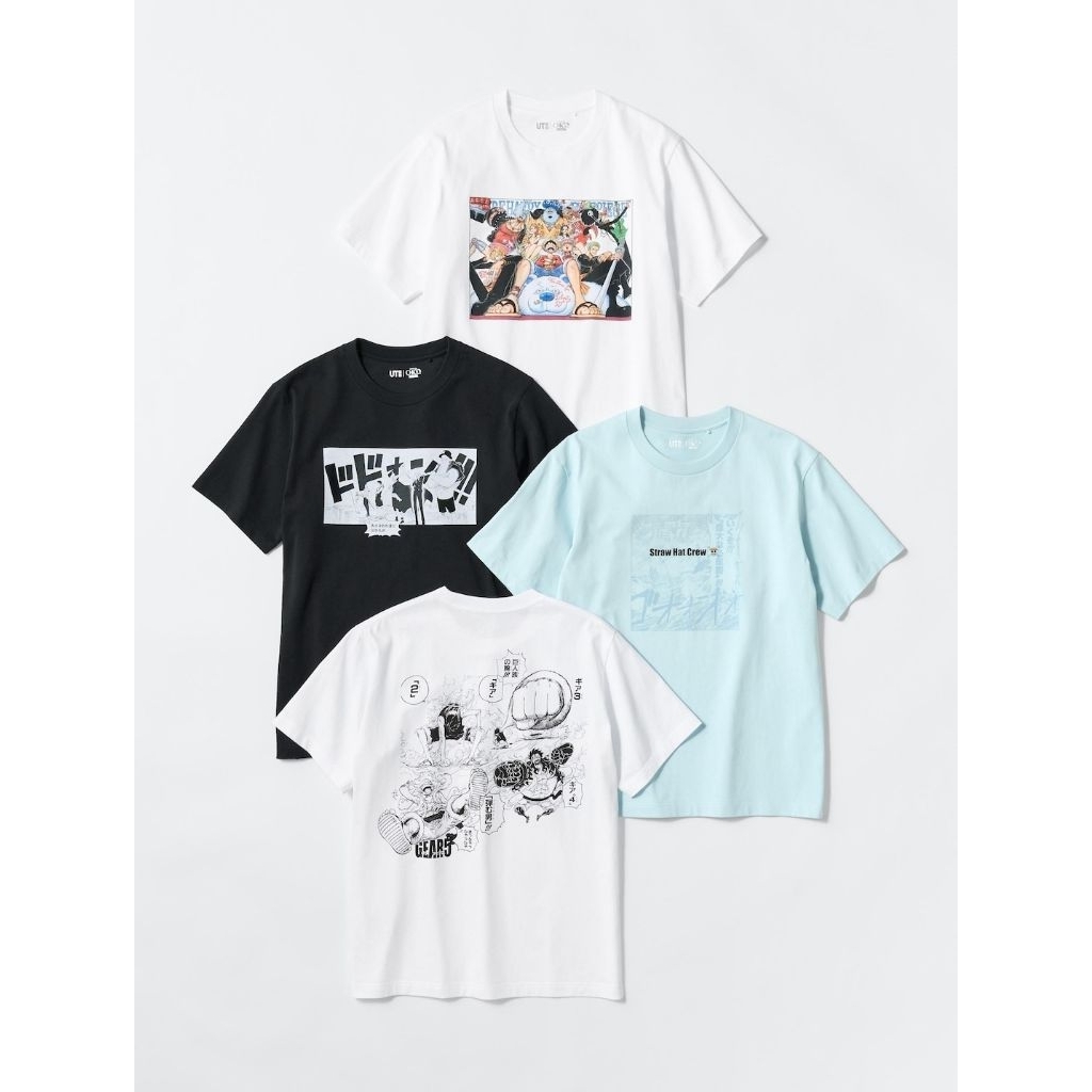 UNIQLO MANGA SHUEISHA เสื้อยืดต้นฉบับ 100%