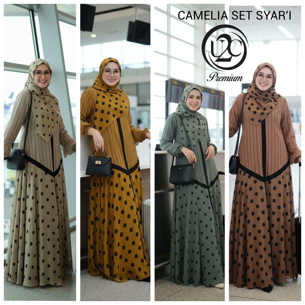 CAMELIA SET SCRAF PREMIUM BY BUTIK U2C