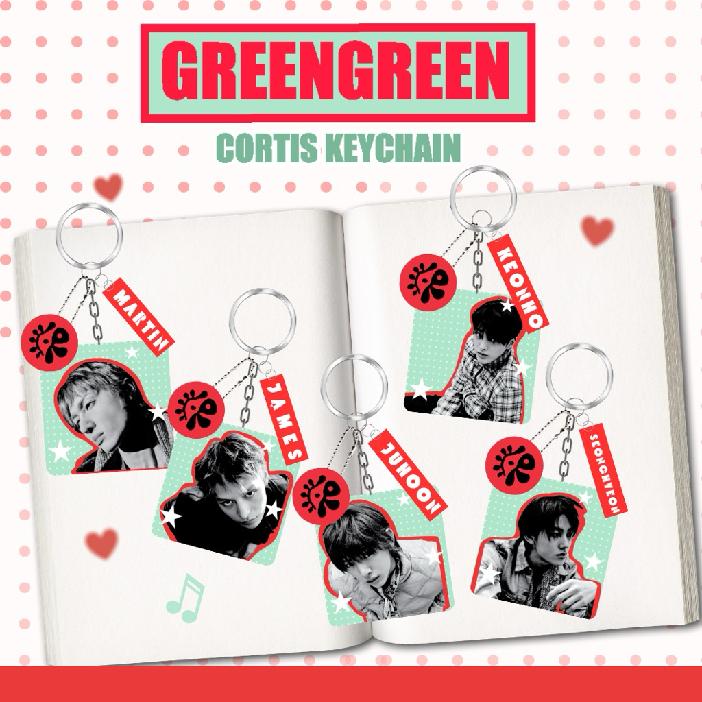 GANTUNGAN CORTIS GREENGREEN พวงกุญแจอะคริลิค / พวงกุญแจธีม CORTIS GreenGreen