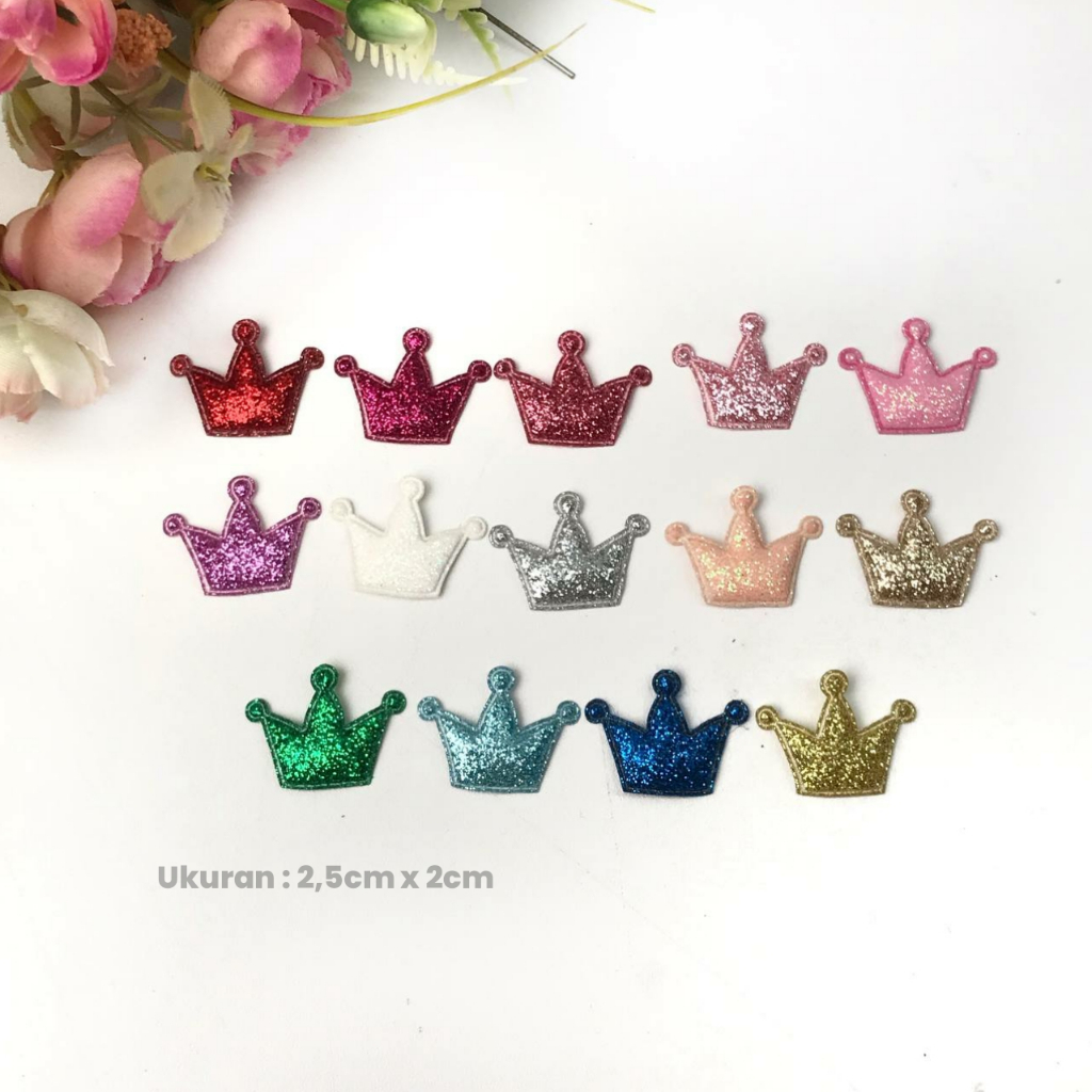 1 DOZEN - GLITTER CROWN APPLICATIONS/ STICK