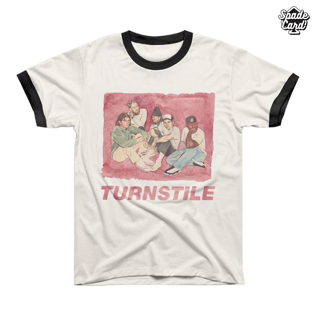 เสื้อยืดวง Turnstile - PersGO / Ringer Tee Band เสื้อยืด Unisex Hardcore Combad 24s