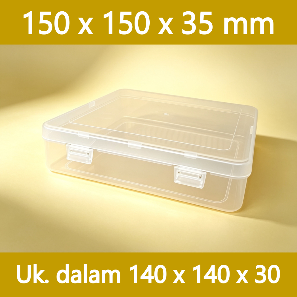 [ขายส่ง] กล่องใส 150 x 150 x 35 มม