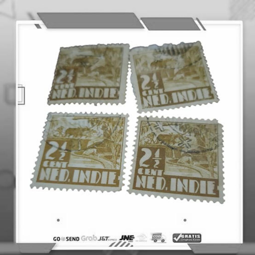 Ned Indie 2 1/2 Cent แสตมป์มือสอง