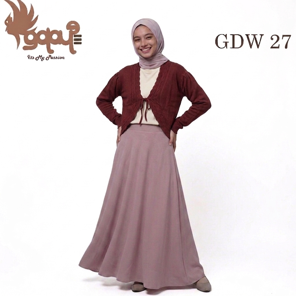 GDW 27 Galaule Store คาร์ดิแกนถักคอมพิวเตอร์