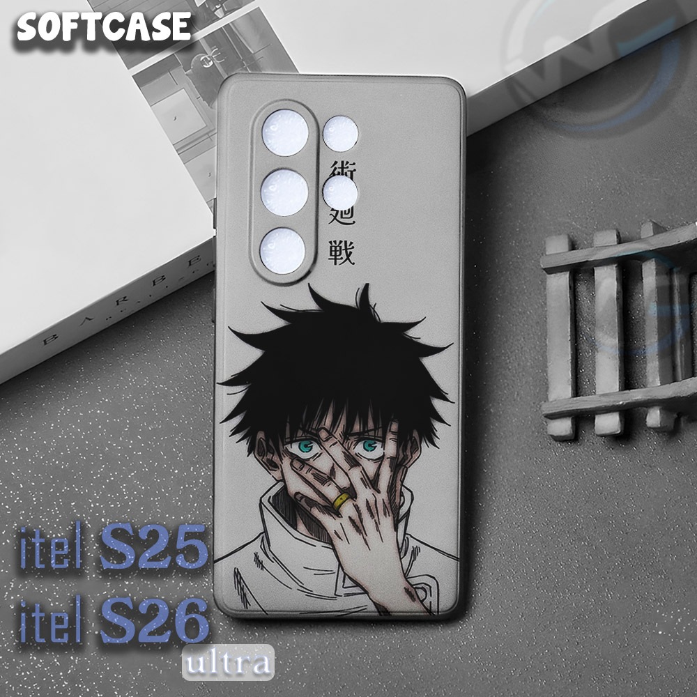 W44 Softcase Itel S25 / S26 Ultra Aesthetic คุณภาพน่ารัก Anti-Fade ยืดหยุ่นและสบาย | อะนิเมะ Bw