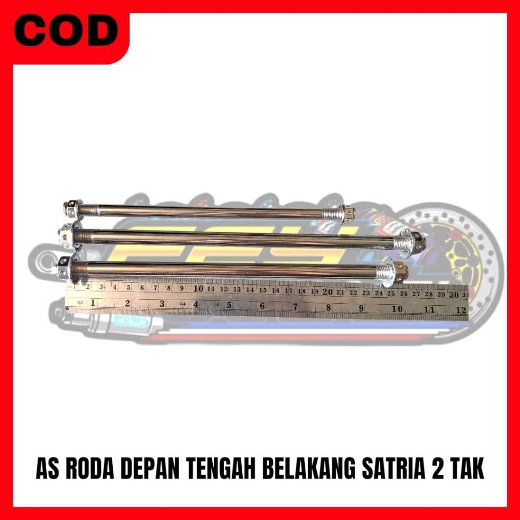 FRONT AXLE CENTER AXLE REAR AXLE SATRIA 2-STROK มอเตอร์ไซค์