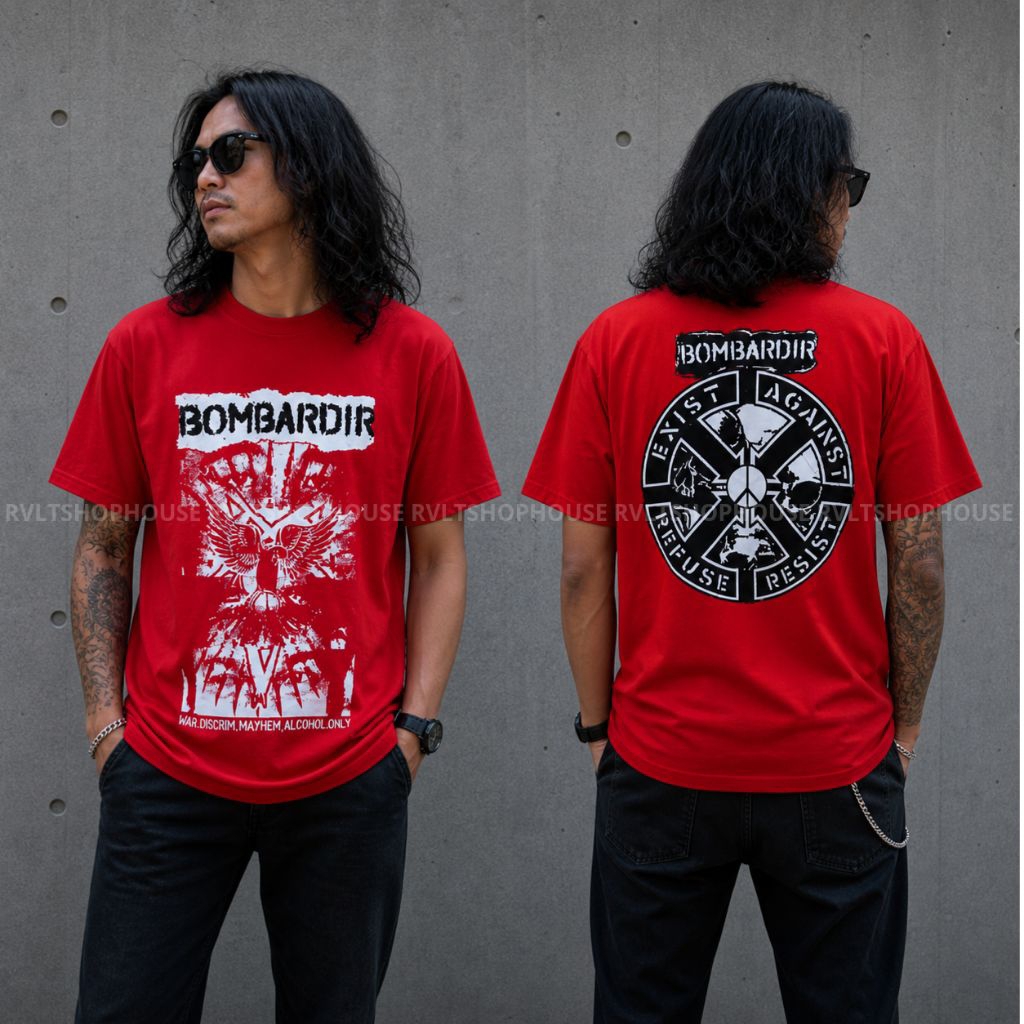 เสื้อยืด Bombardir 666 Punk Band / เสื้อยืด Punk / เสื้อยืด Distro / เสื้อยืด Punk