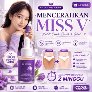 AURAVA serum Pemutih mis V Whitening serum Pemutih Ketiak & Area Lipatan BPOM 30ml Natural gel Pembersih Selangkangan dan bibir area kewanitaan brightening serum kulit BPOM 100% ORIGINAL