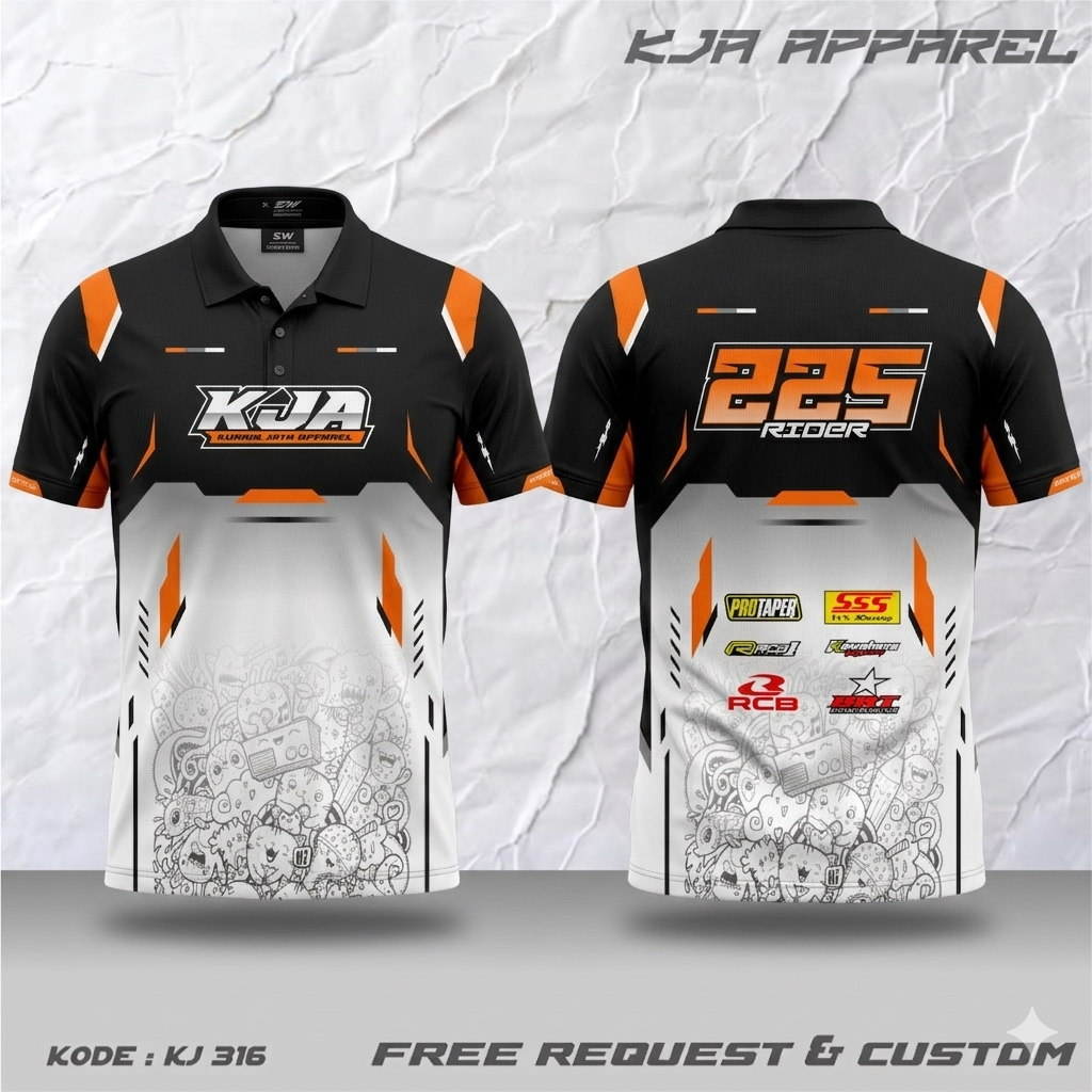 CUSTOM RACING JERSEY, REQUEST POLO COLLAR BUTTON V-NECK COLLAR O-NECK COLLAR, UNIT เสื้อยืด, FULLPRI