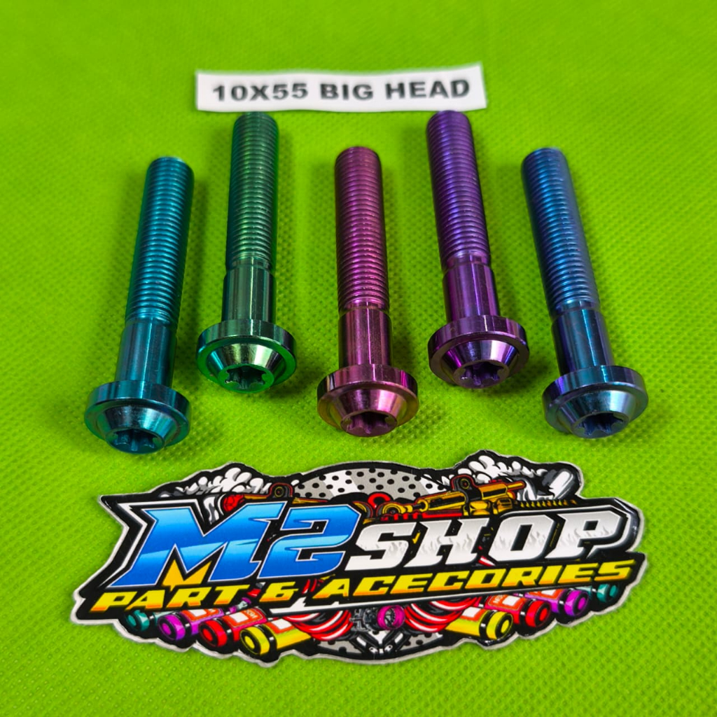 Probolt Titanium Bolt M10X55 ด้าย Bighead 14 ยาว 5.5 ซม./ไทเทเนียม bolt m10X55 bighead ไทเทเนียม
