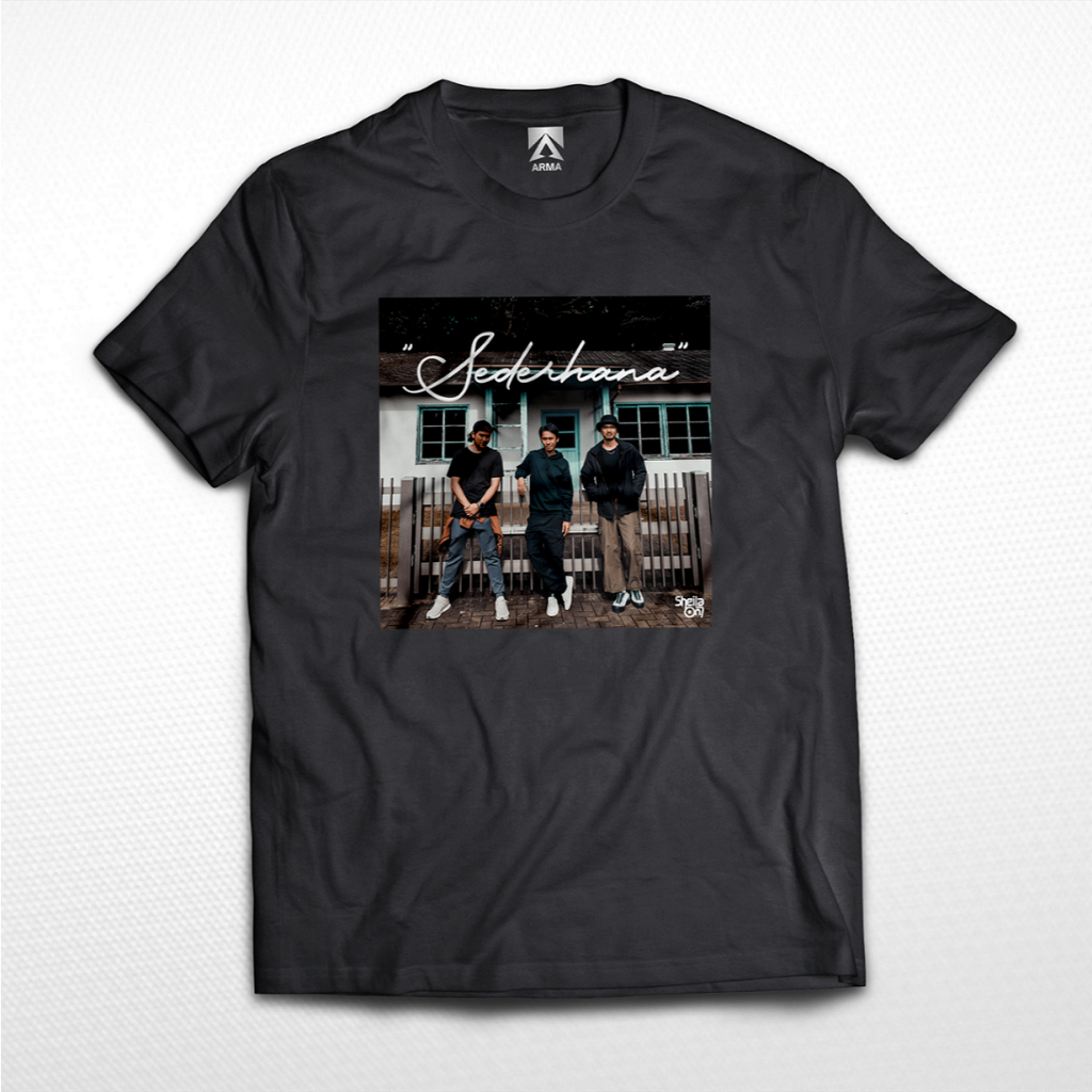 SHEILA บน 7 BAND T-SHIRT Simple / pop music เสื้อยืด indo SO7 เสื้อผ้า distro unisex