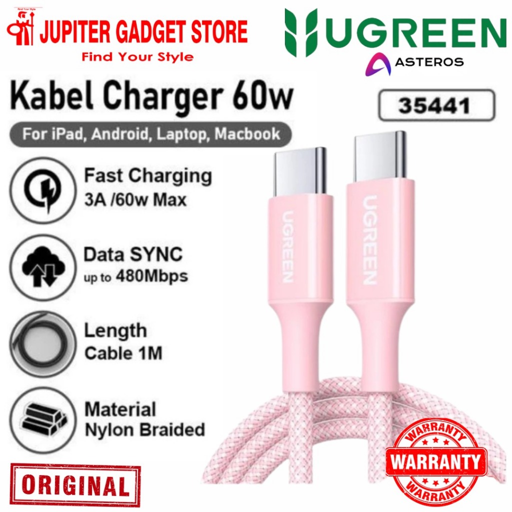 UGREEN 35441 60W สายชาร์จเร็ว Type C
