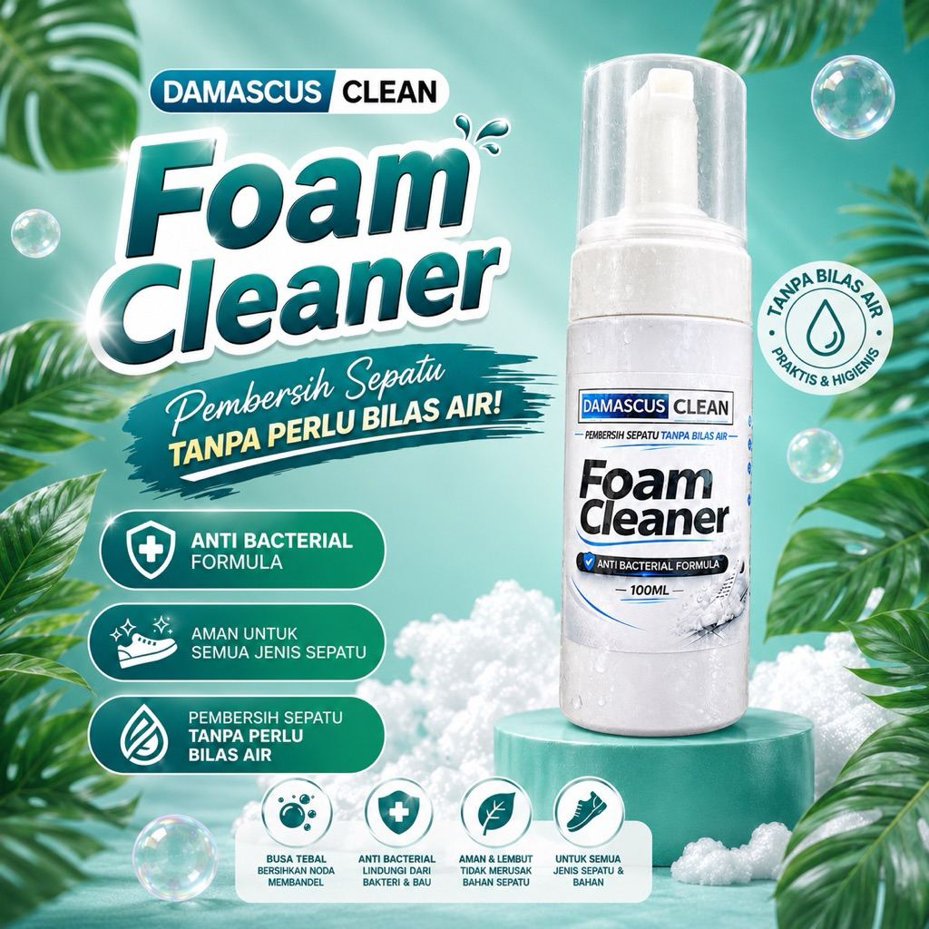 FOAM CLEANER น้ํายาทําความสะอาดรองเท้าอเนกประสงค์ ไม่ต้องล้างน้ํา
