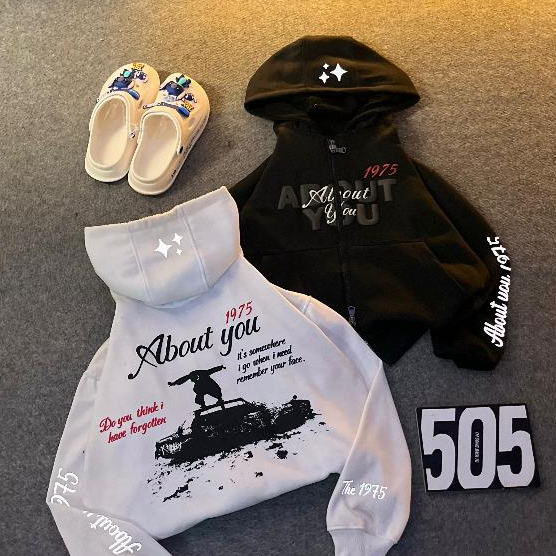 เกี่ยวกับคุณ Vol.2 HOODIE BOXY DOUBLE ZIPPER REFLECTIVE PLASTOL PUFF INK 300 GSM DELAROCKA SHERPA CA