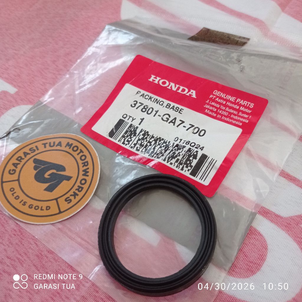 37801 GA7 700 ฐานบรรจุซีล Sil บรรจุปะเก็นเบนซินลอย Kirana 125 Karisma 125 DX Supra X 125 First Old B