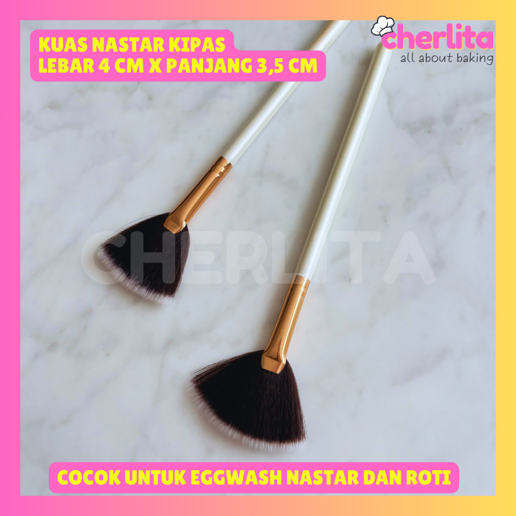 Nastar Brush Fan Pastry Baking Brush สําหรับล้างไข่ Nastar และขนมปัง