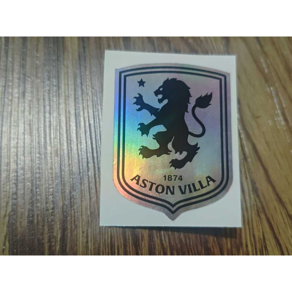 ASTON VILLA BLACK MOTORCYCLE STICKER - HOLOGRAM
