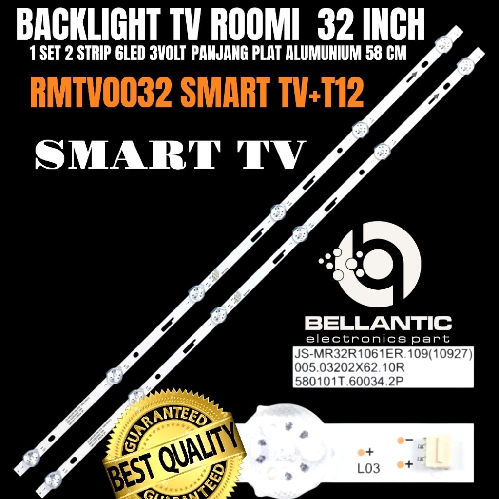 32 INCH LED TV BACKLIGHT ROMI ยี่ห้อ SMART TV RMTV0032- SMART TV +12 ROMI 32 INCH TV BACKLIGHT
