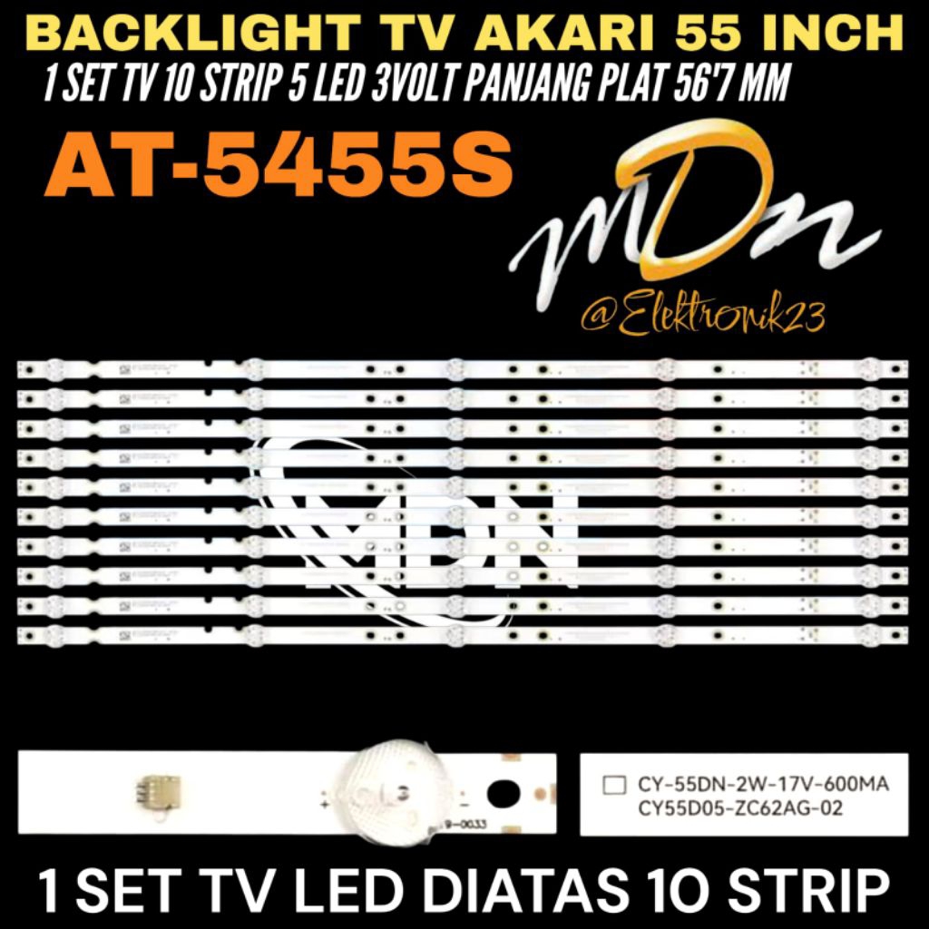 AKARI 55 นิ้ว LED TV BACKLIGHT AT-5455S AKARI 55 นิ้ว LED TV BACKLIGHT