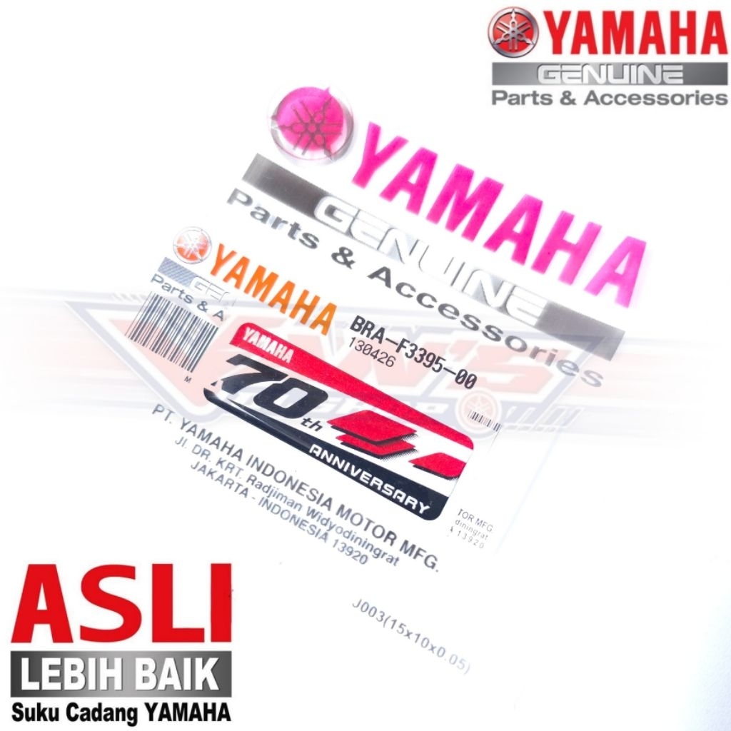 Emblem Anniversary 70 Years Livery Original Yamaha อะไหล่แท้