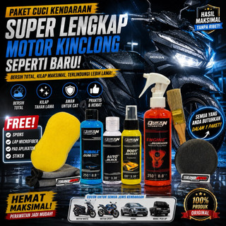 PAKET CUCI KENDARAAN LENGKAP + ENGINE DEGREASER Pembersih Kerak Mesin Seperti Baru