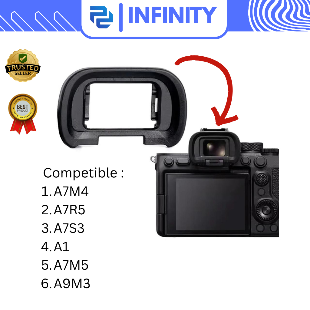 Eyepiece Eyecup FDA EP19 สําหรับ Sony A7R5 A7RV A7M4 A7SM3 A1 A7S Mark III A7S3 a7 Mark IV A9M3 วัสด
