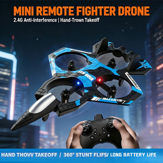 YOYOTOY  Mainan Pesawat Terbang 500 MAX Drone 2.4G Stunt Remote Control Led Glider Airplane Rc Pesawat Terbang