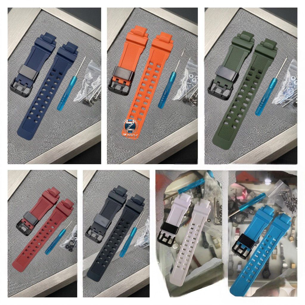 สายยาง Casio G Shock GA 1000 GA 1100 GWA 1000 G1400 แพ็คเกจที่สมบูรณ์ GA1000 GA1100