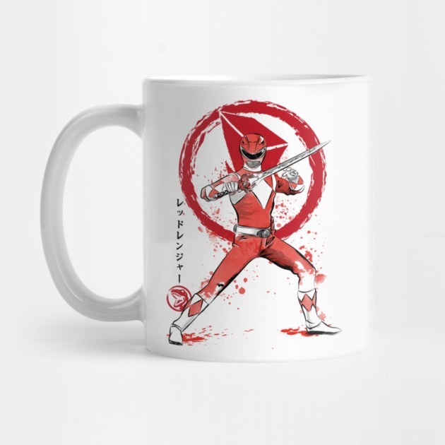 แก้วน้ําชา Red Ranger Power Rangers