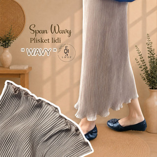 Rok Span Panjang Plisket Wavy / Rok Plisket Wavy / Rok Span / Rok Wavy / Pleated Skirt / 019