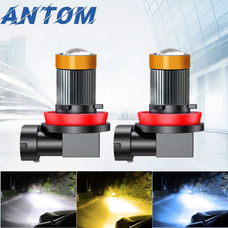 2 ชิ้นไฟตัดหมอกรถยนต์เลนส์ Super Bright H8/H11 H16 9005 9006 ไฟตัดหมอก Led รถยนต์
