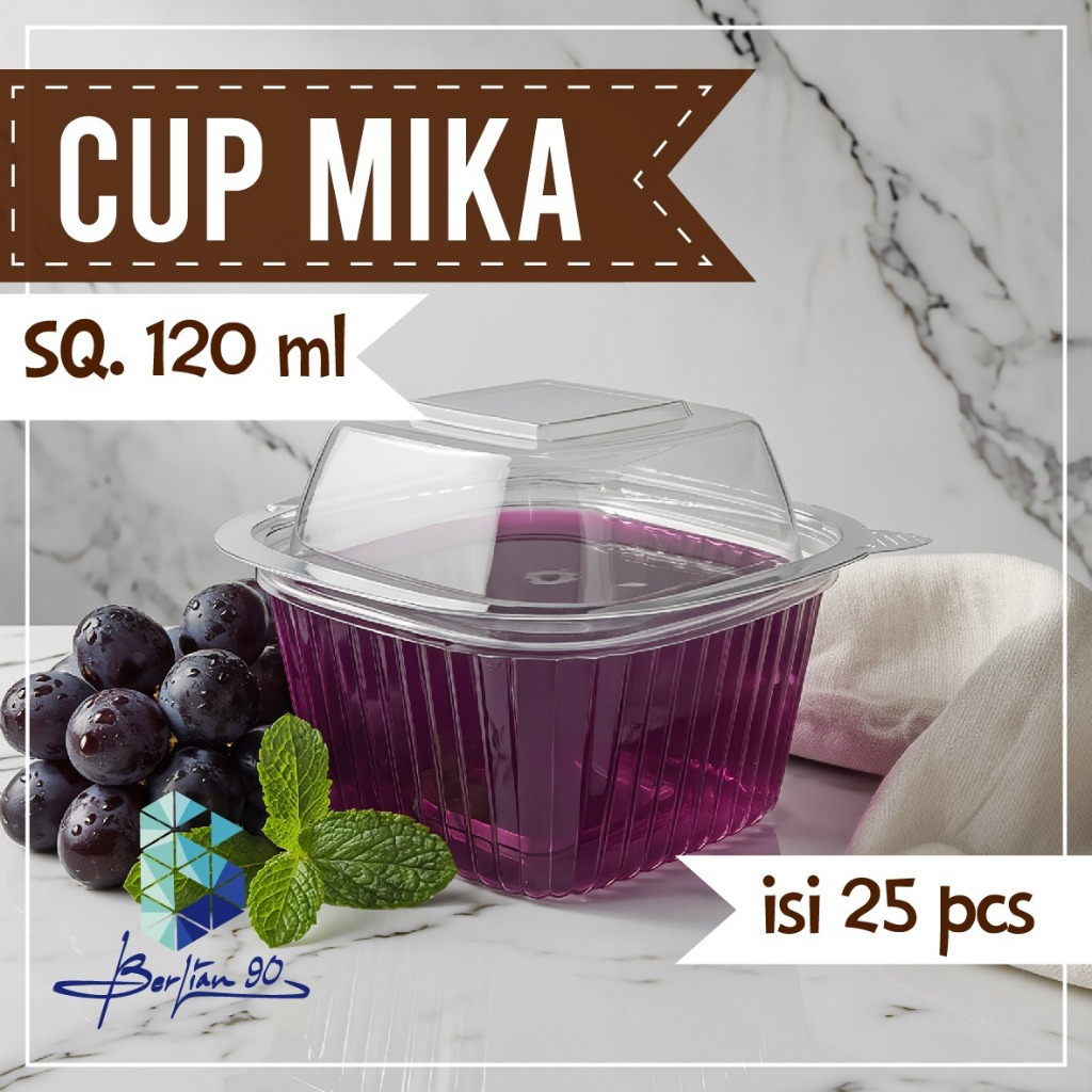 ถ้วย Mika SQ 120ml 150ml 200ml ถ้วยซอส ถ้วยพุดดิ้งถ้วย CONTENTTS 25 ชิ้น