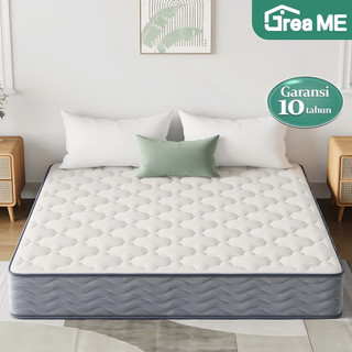 Gratis Bantal Kasur Pegas Saku Kain Ice Silk Dingin 20/26cm Kasur Springbed Independen Tidak Berisik Anti Debu Sangat Empuk Nyaman Kasur Pocket Spring 90/180cm Bisa COD