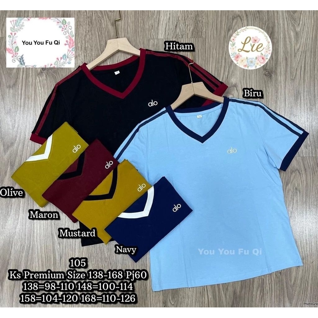 Y5522 เสื้อยืดอโลนําเข้า 105