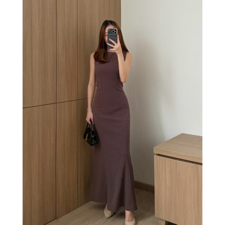 Kadaka D-0246 Maxi Dress with Adjustable Waist | Dress Panjang Wanita