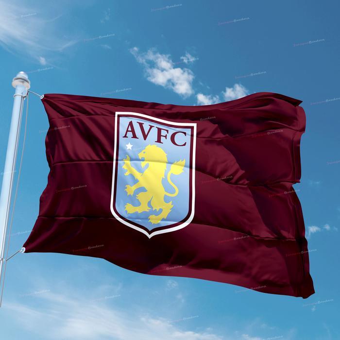 ผ้าโปสเตอร์ FOOTBALL CLUB ASTON VILLA FC FLAG โปสเตอร์ ASTON VILLA FC