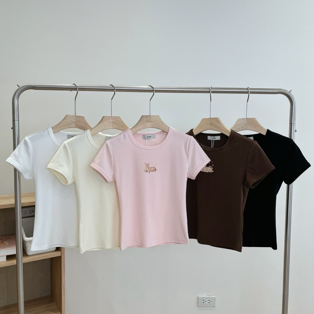 เสื้อยืด DEER TOP DEER BASIC TOP AIWA BASIC ATESTHETIC