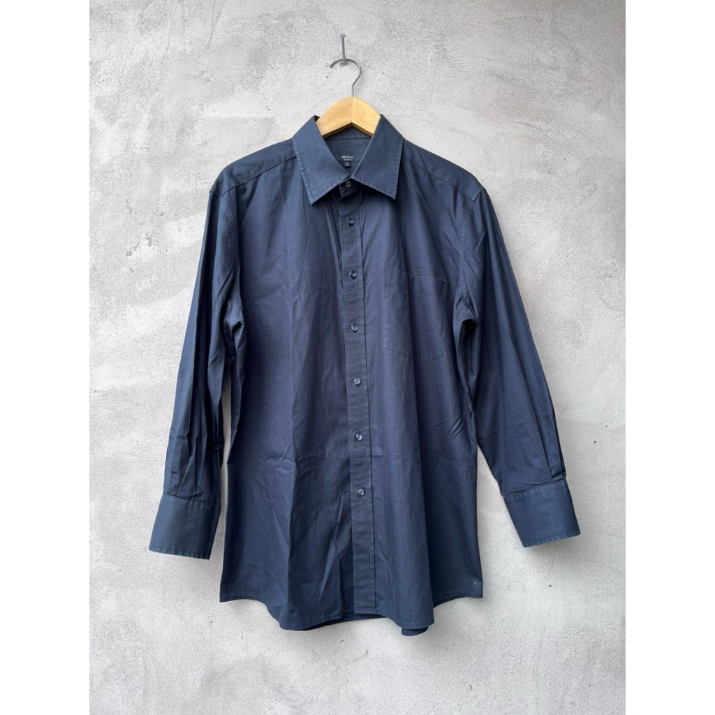 KEMEJA G2000 เสื้อเชิ้ตผู้ชายสีดํา XL