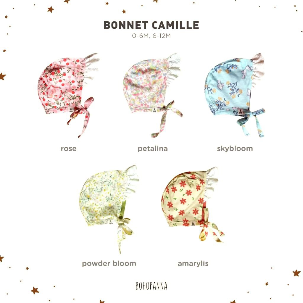 ^BOHOPNA BONNET CAMILLE / GIRLS HAT 0-12 MONTHS (1 ชิ้น)