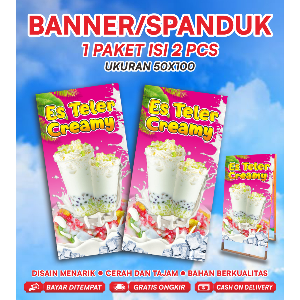 ครีมไอซ์ TELER BANNER 50 X 100