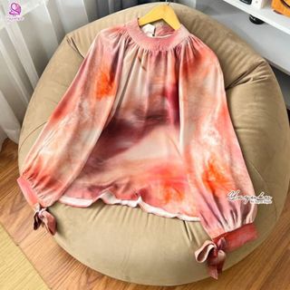Julia Baju Wanita Kekinian Loose Fit Full Layer Puring Motif Cantik Lengan Panjang Model Balon By Yayoe Hijab