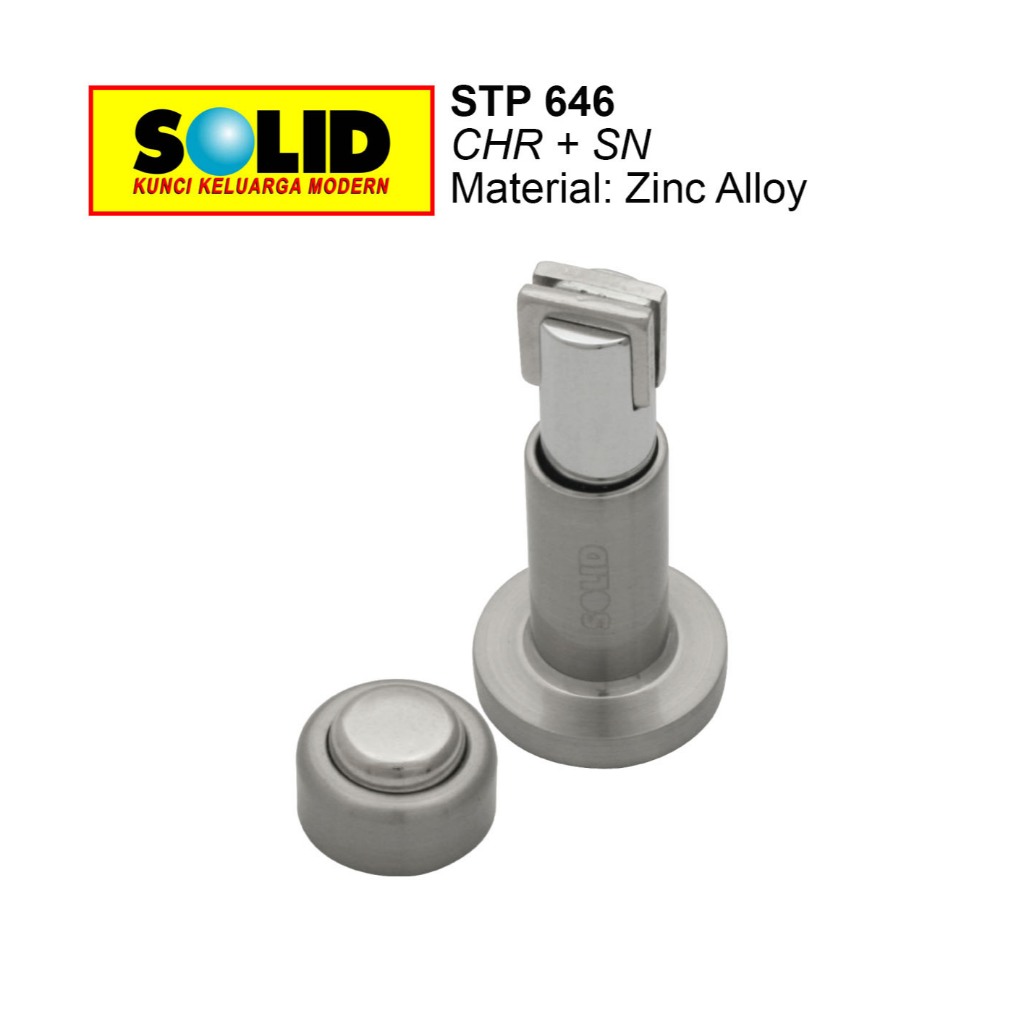SOLID Door Stop Magnet STP 646 CHR+SN Door Stopper Door Stopper Floor