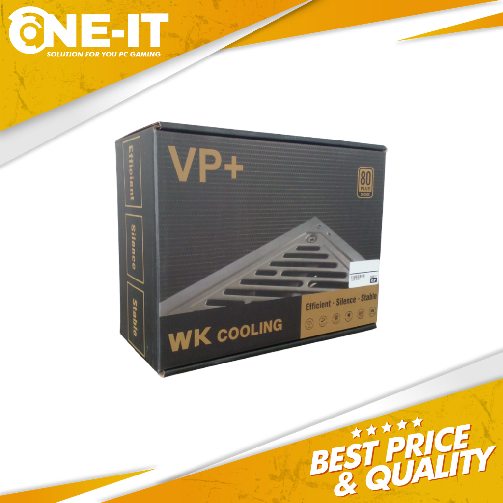 PSU WK Cooling 500W 80+ Bronze Flat Cable Gaming Power Supply