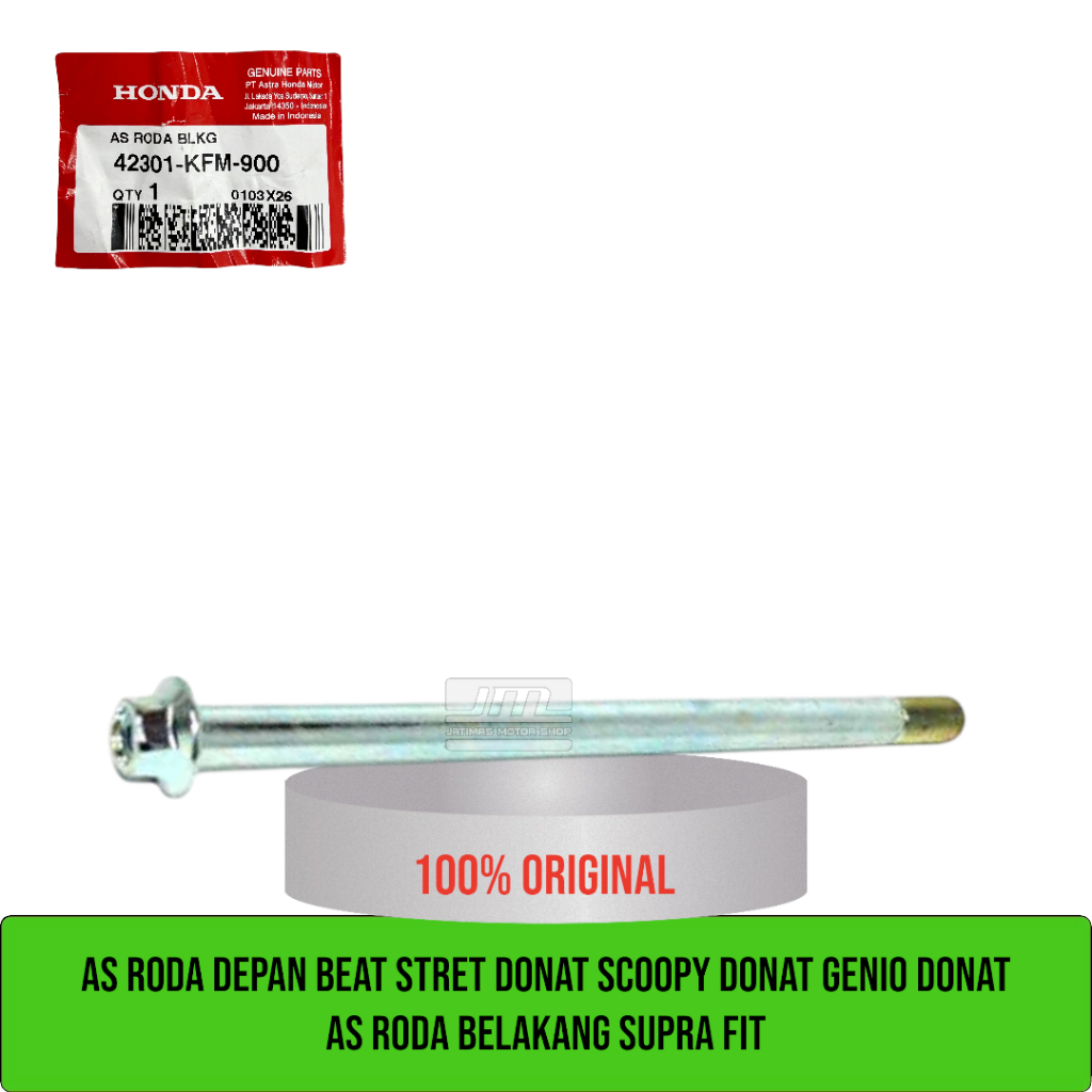 เพลาหน้า beat street led gen 2 scoopy Donat genio Donat 42301-KFM-900